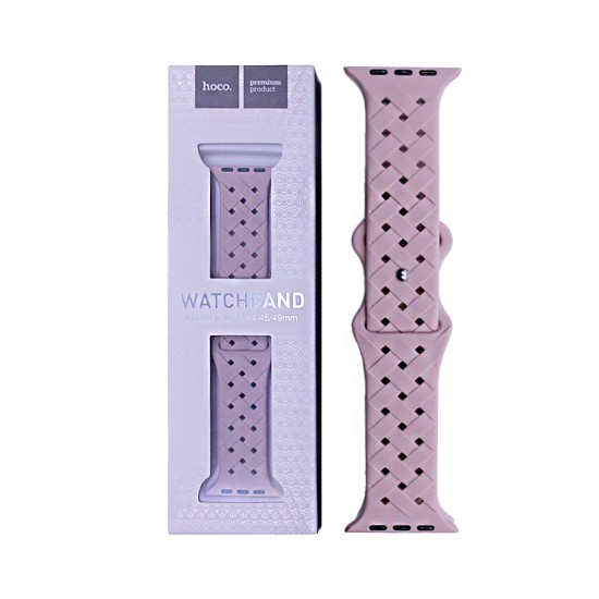 Hoco Bamboo Pattern Strap for iWatch WA16 42/44/45/49mm Powder Sand